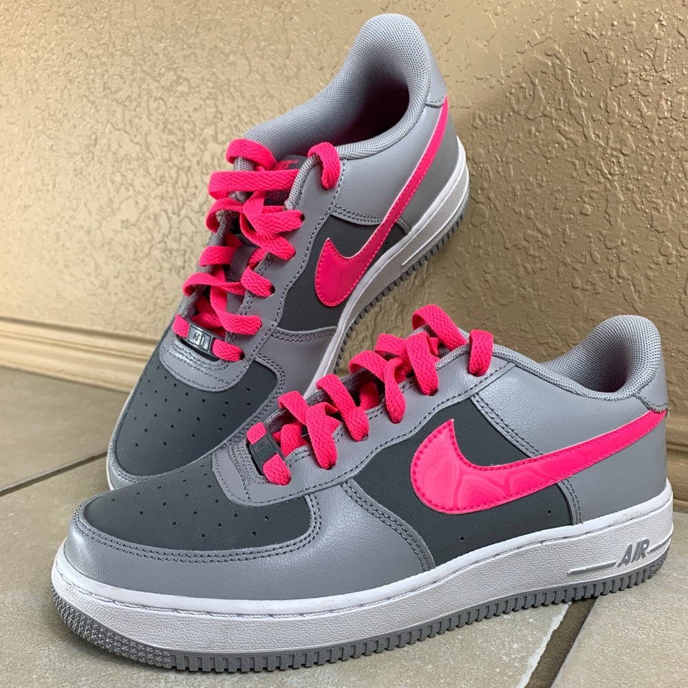 Neon pink Air Force 1s
